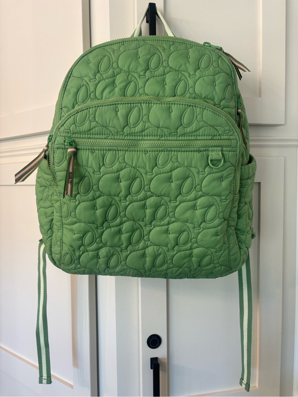 Vera Bradley xPeanuts Snoopy Fluorite Green Bancroft Large Backpack Country Club
